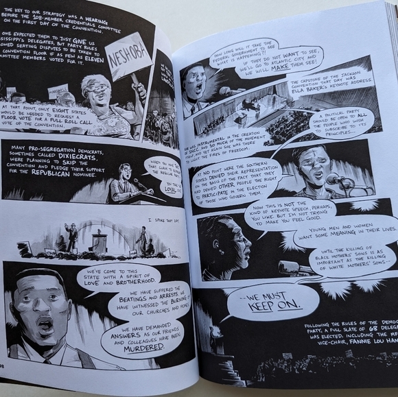 March: Book Three Civil Rights Mvmnt Graphic Novel by John Lewis and Nate Powell - Picture 10 of 10